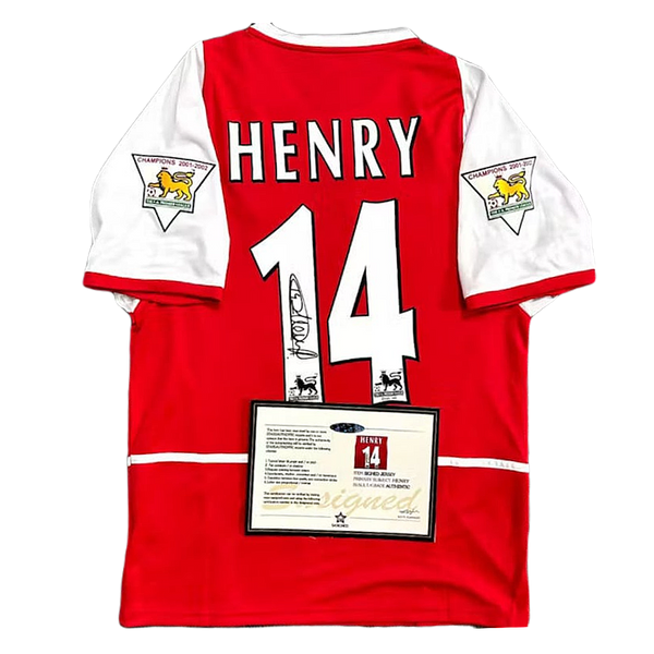 *Henry Signed* Arsenal 02/03 Home Jersey