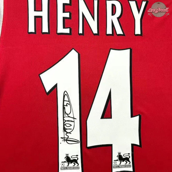 *Henry Signed* Arsenal 02/03 Home Jersey