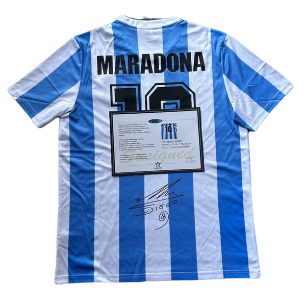 *Maradona Signed* Argentina 1986 Home Jersey