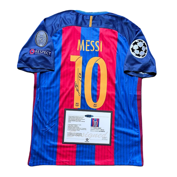*Messi Signed* Barcelona 16/17 Home Jersey